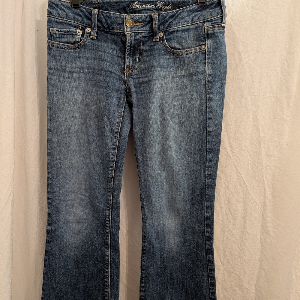 American Eagle Outfitters Women's Dark Blue Boyfriend Jeans